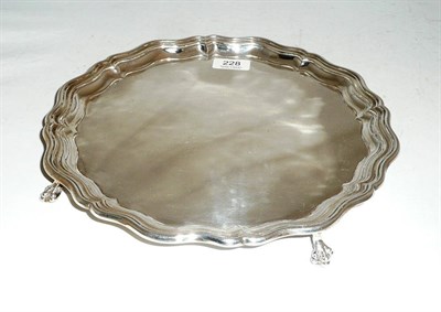 Lot 228 - Silver tray, James Dixon & Son