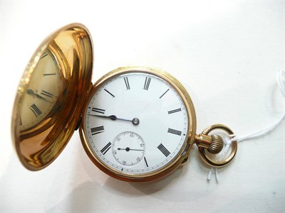 Lot 245 - An 18ct gold full hunter pocket watch