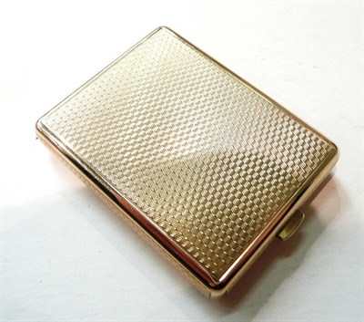 Lot 263 - A 9ct gold compact by Asprey & Co