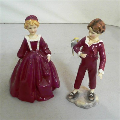 Lot 317 - Doughty figure 'Grandmother's Dress' and 'The Parakeet' (a.f.)