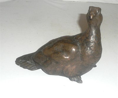 Lot 343 - A cold cast bronze grouse