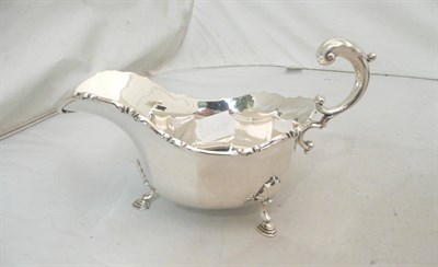 Lot 362 - Silver sauceboat