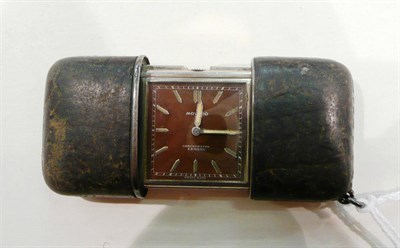 Lot 400 - A Movado purse watch, inner case stamped '0.935'