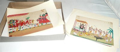 Lot 493 - A box of Indian pictures