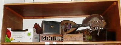 Lot 495 - A rosewood tea caddy, two stationary boxes, dressing table items etc