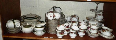 Lot 497 - A quantity of Royal Albert 'Old Country Roses' tea wares, a Harlequin dinner service and a...