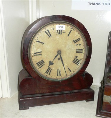 Lot 500 - 19th century mahogany drum timepiece