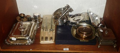 Lot 509 - Quantity of plated items, steak knives and forks in case, etc