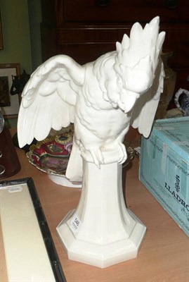 Lot 546 - White cockatoo in German porcelain