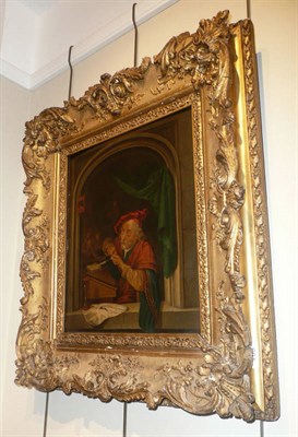 Lot 601 - Dutch School 18th/19th century 'The Scribe', oil on panel