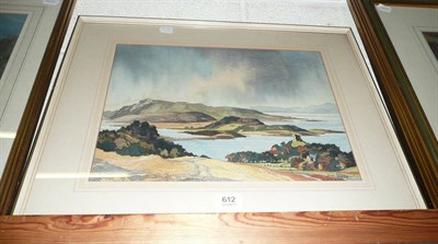 Lot 612 - James Priddey RBSA, FRSA (1916-1980), Dunollie Castle, Near Oban