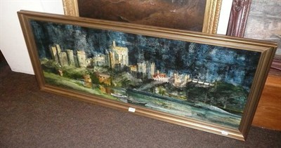 Lot 673 - Ted Dyer - Windsor Castle, signed acrylic