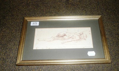 Lot 679 - Fowler, reclining nude, signed and dated 1980, 2/30