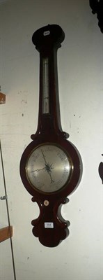 Lot 684 - A Victorian mahogany wheel barometer