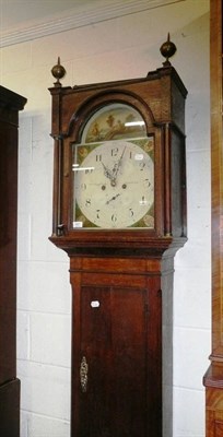 Lot 687 - An oak cased eight day longcase, the dial signed J Daglish, Alnwick