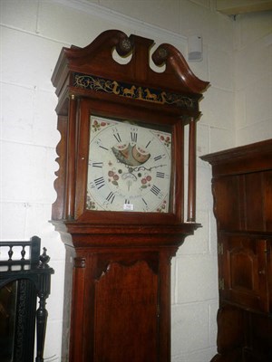 Lot 700 - A late George III oak longcase clock and pendulum