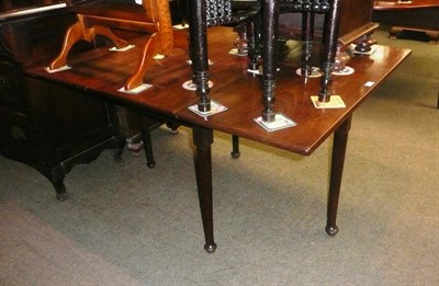 Lot 708 - Georgian mahogany pad-foot table