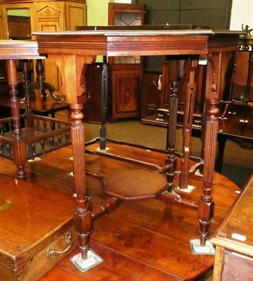 Lot 739 - Edwardian walnut window table