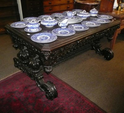 Lot 764 - Oak library table