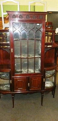 Lot 832 - Mahogany display cabinet