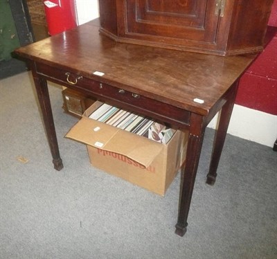 Lot 924 - Early 19th century mahogany drop-leaf table fitted one drawer