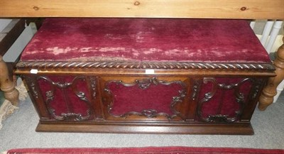 Lot 973 - Victorian rosewood ottoman