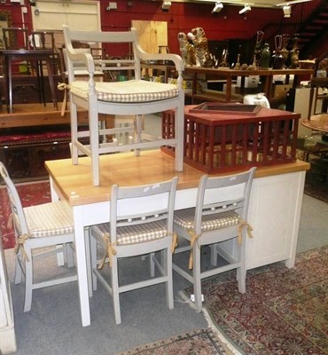 Lot 976 - Modern kitchen table and drawer unit