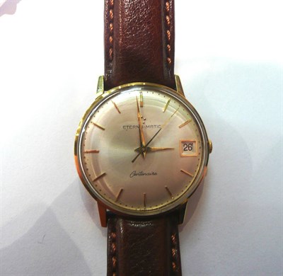 Lot 94 - A 9ct gold gents wristwatch signed Aterna-Matic