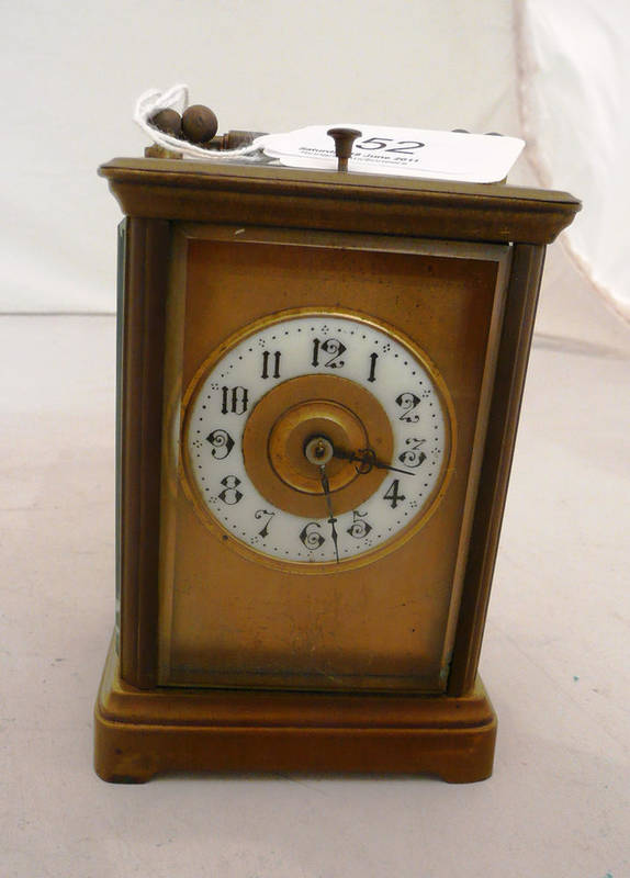 Lot 152 - A carriage clock