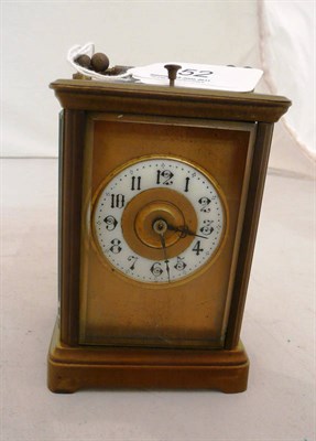 Lot 152 - A carriage clock