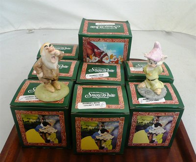 Lot 174 - Royal Doulton 'Snow White and the Seven Dwarfs' SW 1 - 8 (boxed)