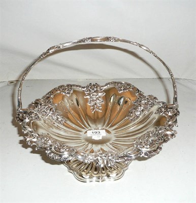 Lot 193 - A 19th century plated cake basket, probably by Henry Wilkinson, Sheffield