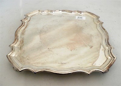 Lot 233 - Silver salver, Sheffield assay, 27.5 oz