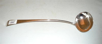 Lot 289 - A George III old English pattern ladle by Peter William Bateman, London 1805, 6.5 oz