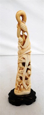 Lot 321 - A walrus ivory carving, circa 1900