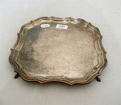 Lot 340 - Silver tray, 20 oz