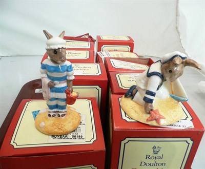 Lot 352 - Ten Bunnykins figures, all boxed