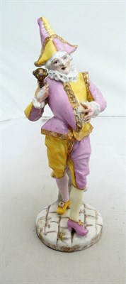 Lot 391 - A 19th century model of a jester (a.f.)