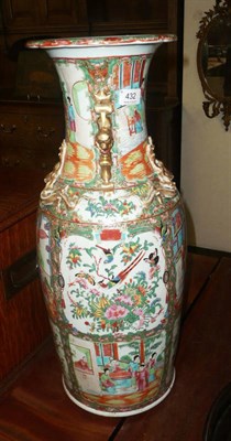 Lot 432 - A Cantonese large vase, 19th century (a.f.)