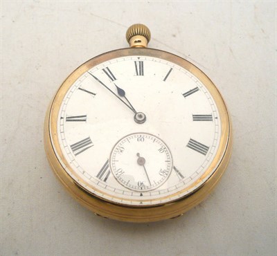 Lot 498 - An 18ct gold cased pocket watch