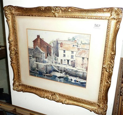 Lot 567 - Walter Taylor, Polperro watercolour