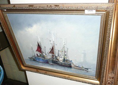 Lot 568 - Jack Rigg 'Keelers' oil on board, signed, also signed, dated 1985 and titled verso