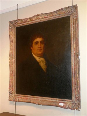 Lot 617 - English School, oil portrait of a gent