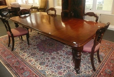 Lot 623 - A Victorian mahogany extending dining table