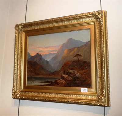 Lot 630 - George Blackie Sticks (1843-1938), 'An Autumn Sunset in Glencoe' Signed and dated 1873,...