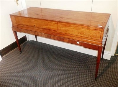 Lot 631 - Small satinwood square piano