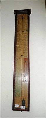 Lot 649 - Mahogany cased Admiral Fitzroy's barometer