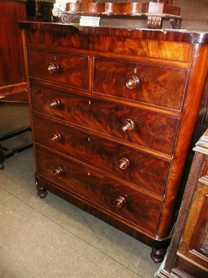 Lot 690 - A Victorian mahogany four height chest of drawers