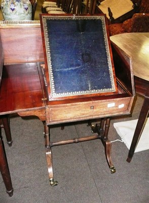 Lot 720 - Regency mahogany small reading table