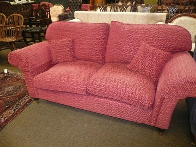 Lot 742 - Laura Ashley two seater sofa upholstered in Burgundy fabric